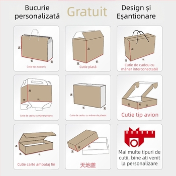 Cutie cadou pentru ceai, personalizată, cu deschidere dublă și capac flip-top, pentru frunze de ceai verde și negru