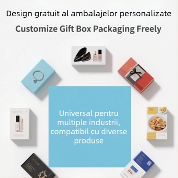 Cutii cadou în stil carte, personalizabile, pentru ceai și cosmetice, cu imprimare a logo-ului