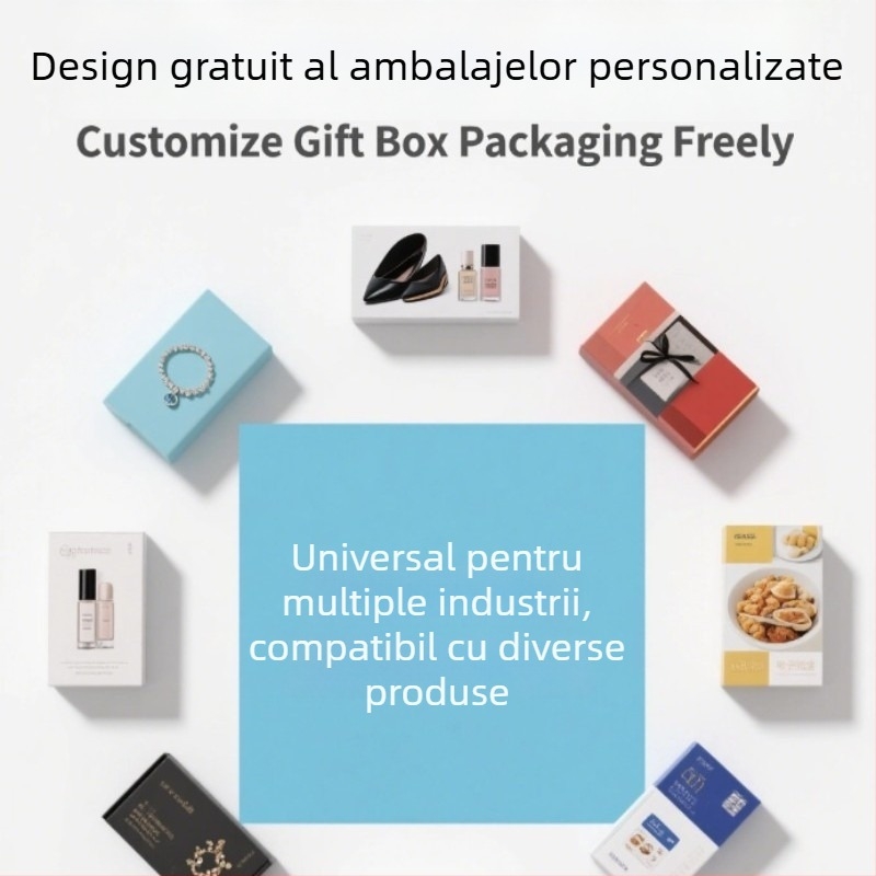 Cutii cadou în stil carte, personalizabile, pentru ceai și cosmetice, cu imprimare a logo-ului