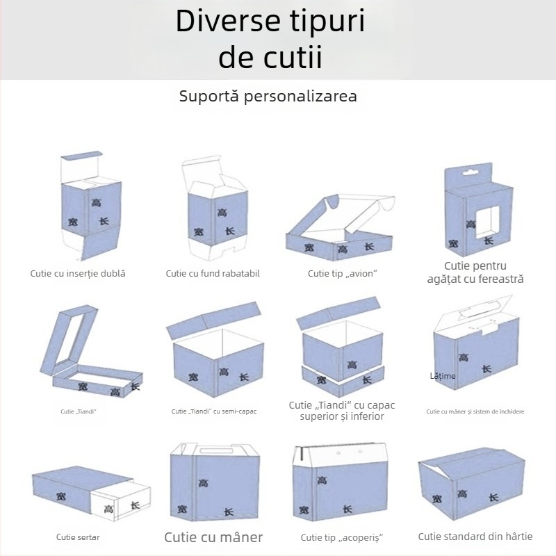 Cutii cadou în stil carte, personalizabile, pentru ceai și cosmetice, cu imprimare a logo-ului