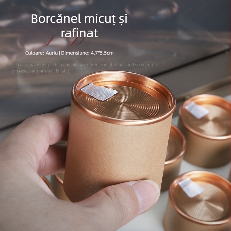 Cutie personalizată pentru ceai cu borcănașe mici 12–15–18, cutie cadou goală, portabilă pentru porționarea ceaiului