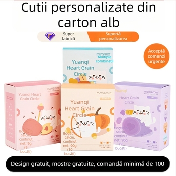Cutii color personalizate din carton alb, cutie în formă de avion, ambalaje cosmetic, ambalaje pentru ceai și cadouri de sărbători