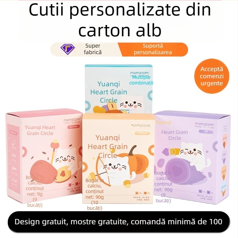 Cutii color personalizate din carton alb, cutie în formă de avion, ambalaje cosmetic, ambalaje pentru ceai și cadouri de sărbători