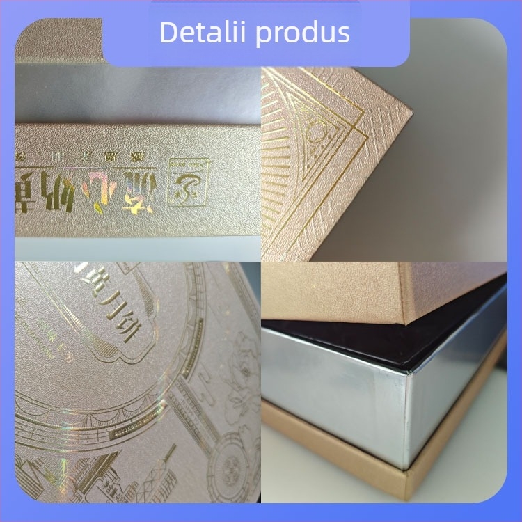 Cutie cadou personalizată Mooncake Mid-Autumn, cutie cu capac din două părți, ambalaj de lux pentru ceai de fructe și alimente