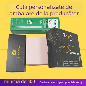 Cutie personalizată de ambalaj cadou din carton alb gros pentru cosmetice și ceai