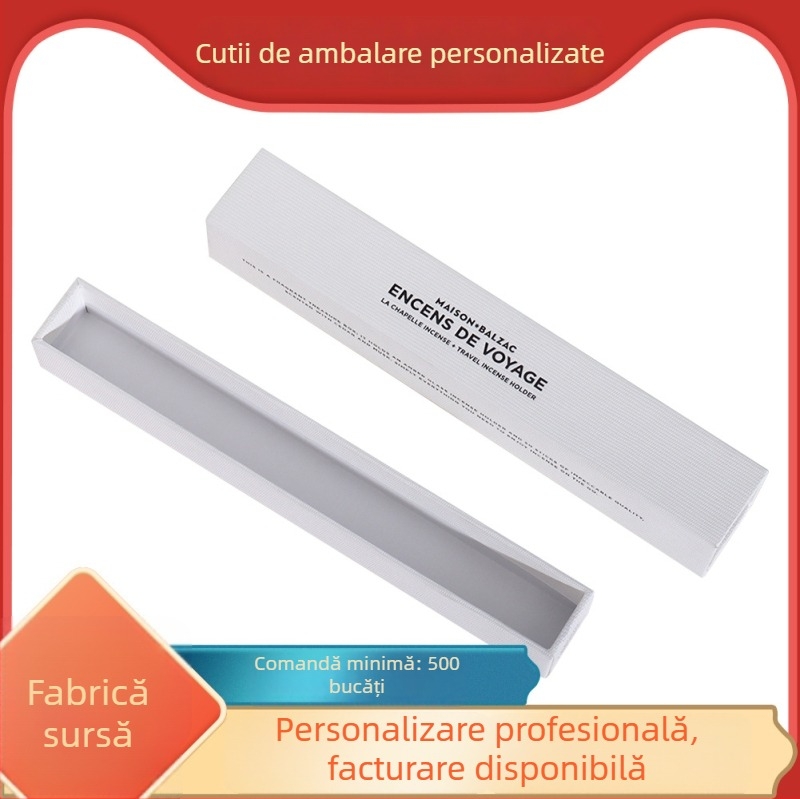 Cutie cadou pentru ceai cu sertar, din hârtie specială, relief și imprimare