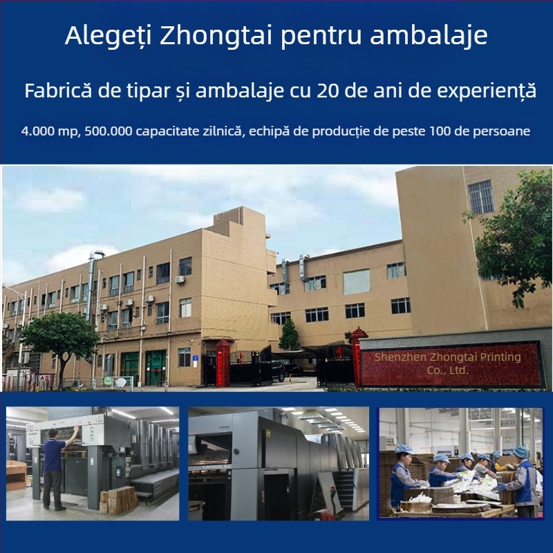 Cutie cadou personalizată pentru ambalarea ceaiului și cosmeticelor, cu capac din două părți, imprimare de înaltă calitate, tiraj mic