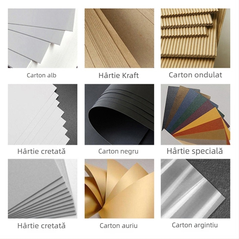 Cutie cadou pentru ceai, personalizabilă, cu carton pliabil, cutie albă din carton, imprimare color, embosare și ștampilare la cald