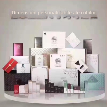 Cutie cadou pentru ceai cu capac rabatabil, cutie dreptunghiulară din carton, ambalaj color cu logo personalizat