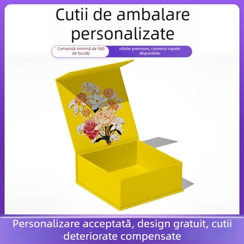 Cutie cadou cu închidere magnetică, personalizabilă — cutie de hârtie pentru cosmetice și ambalaj în stil carte