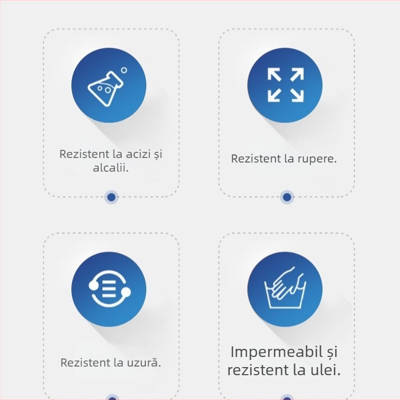 Mănuși din latex rezistente la chimicale, pentru uz industrial, rezistente la acizi și baze, prelungite și îngroșate pentru durabilitate
