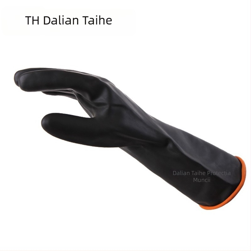 Beita Haita mănuși industrial impermeabile, lungi și groase, din latex, rezistente la acizi și la alcalii, protecție chimică, antiderapante