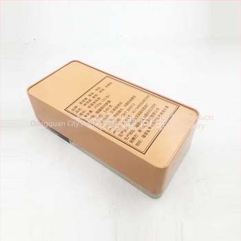 Cutie metalică dreptunghiulară cu capac și închidere cu cataramă pentru ceai, produse de sănătate și cosmetice