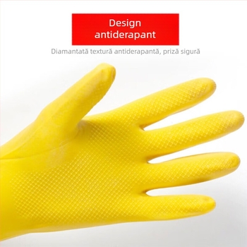 Mănuși din latex îngroșate pentru curățenie, impermeabile și antiderapante, rezistente la substanțe chimice