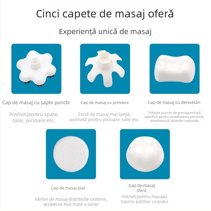 Bețișor de masaj portabil cu formă de delfin – masaj cervical multifuncțional, reîncărcabil