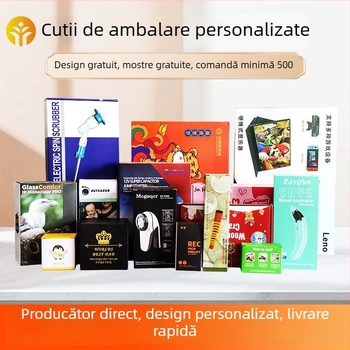 Cutii de ambalaj din carton personalizate, imprimare color, folie aurie și argintie, pentru măști faciale și produse cosmetice, cutii albe de carton pentru alimente, ceai și cadouri