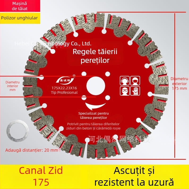 Lama de tăiere beton pentru pereți și caneluri 125/156/160-165