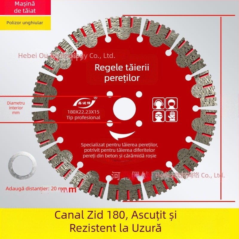 Lama de tăiere beton pentru pereți și caneluri 125/156/160-165