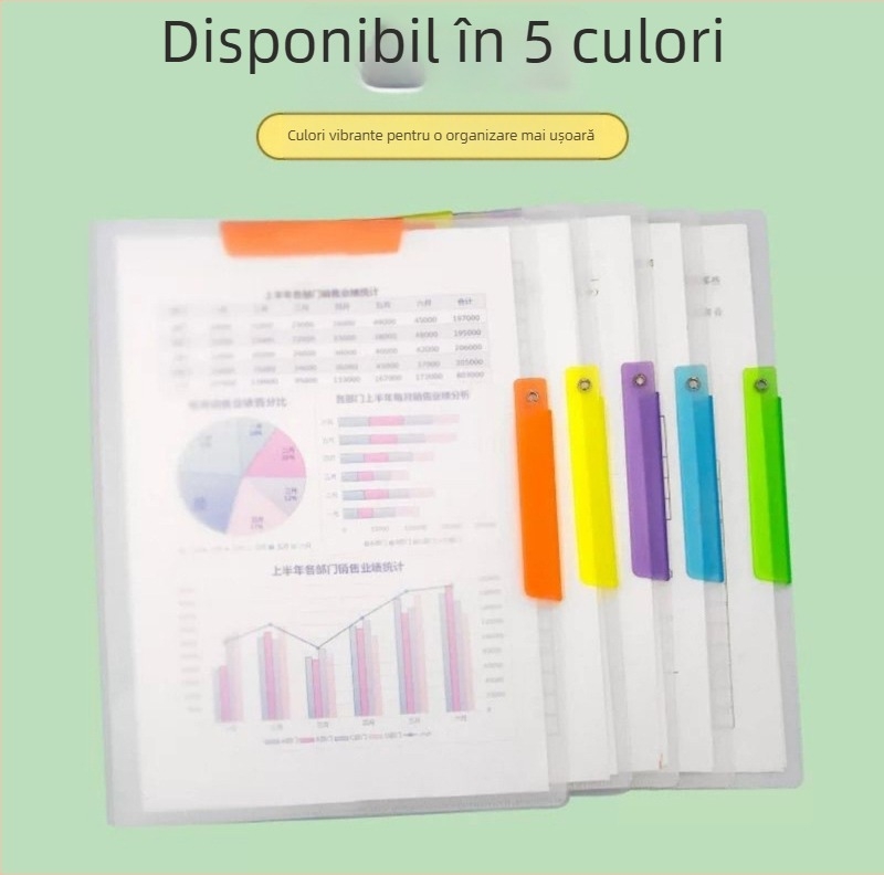 Cleme cu braț dublu A3 pentru documente — clip pentru pagini multiple, format A3/A4, rechizite școlare