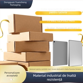 Cutie carton avion pentru iPad – ambalaj pentru bijuterii, 11 și 12,9 inchi, hârtie Kraft