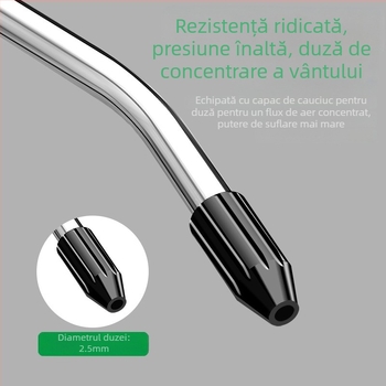 Pușcă industrială de suflare a prafului, cu presiune înaltă, pentru curățarea calculatoarelor și a camioanelor; unealtă de curățare cu aer pneumatic.