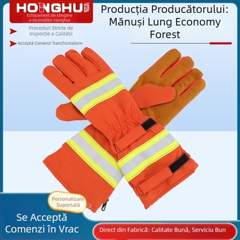 Mănuși lungi, rezistente, pentru intervenții în pădure și intervenții de urgență la incendii