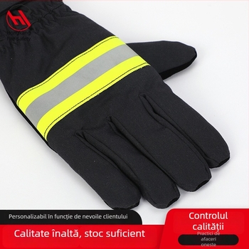 Mănuși lungi din aramidă și bumbac, cu două fețe, rezistente la temperaturi înalte, pentru stingerea incendiilor forestiere și intervenții de salvare