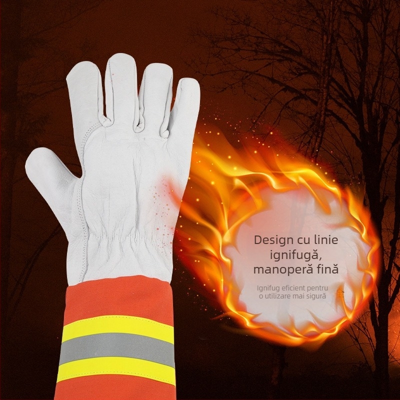 Mănuși de pompieri pentru incendii forestiere – rezistente la uzură, izolație termică, protecție pentru intervenții de salvare