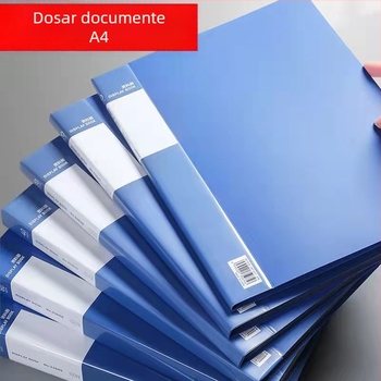 Dosar A4 cu buzunare transparente în mai multe straturi pentru documente și foi de examen