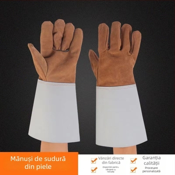 Mănuși lungi de sudură din piele de vită