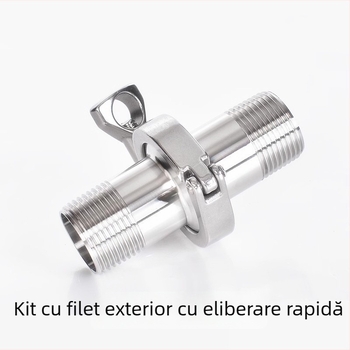 Set din oțel inoxidabil 304 pentru conectare rapidă, filet exterior și filet interior, cu standard sanitar
