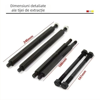 Extractor de rulmenți pentru cutia de viteze, model nou, extractor cu două discuri, mandrină tip disc, oțel forjat