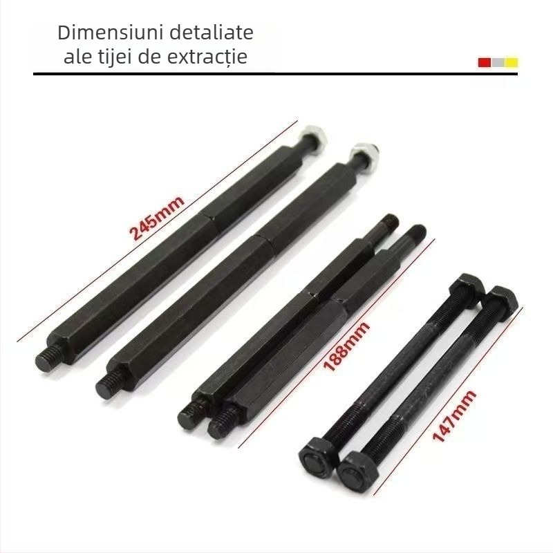 Extractor de rulmenți pentru cutia de viteze, model nou, extractor cu două discuri, mandrină tip disc, oțel forjat