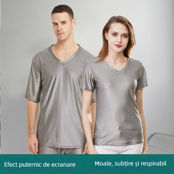 Minnie Tricou unisex pentru patru anotimpuri, cu protecție împotriva radiațiilor, fibre de argint