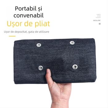 Sort de protecție din denim dublu cu barieră din oțel gros pentru protecție împotriva zgârieturilor în fabrica de sticlă, îmbrăcăminte de protecție unisex