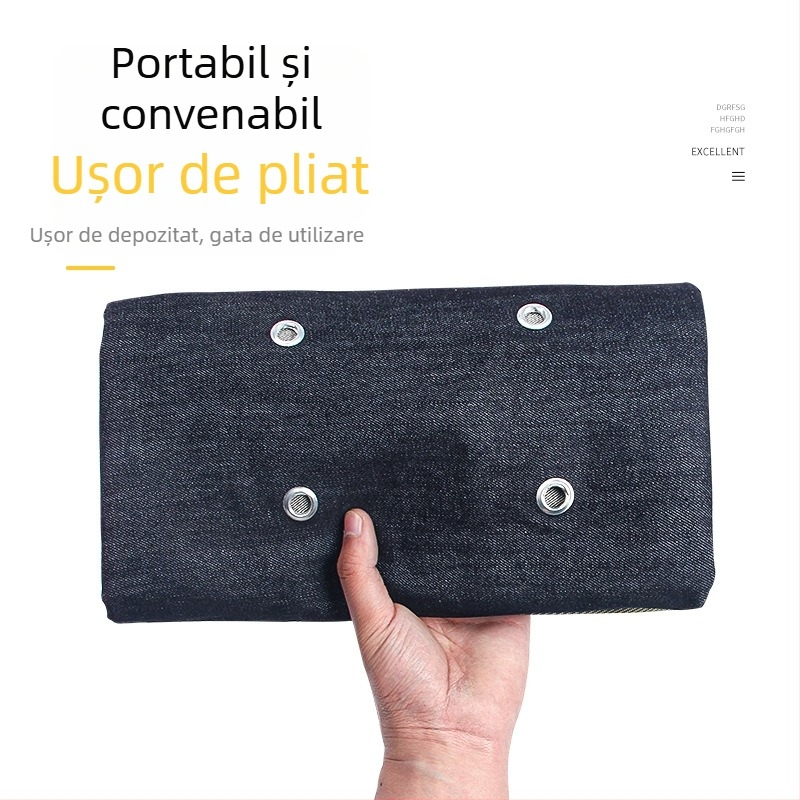 Sort de protecție din denim dublu cu barieră din oțel gros pentru protecție împotriva zgârieturilor în fabrica de sticlă, îmbrăcăminte de protecție unisex