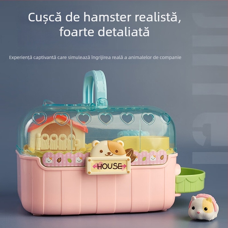 MIMIWORLD hamster obraznic - jucărie de hrănire pentru copii, joc interactiv de îngrijire a animalelor