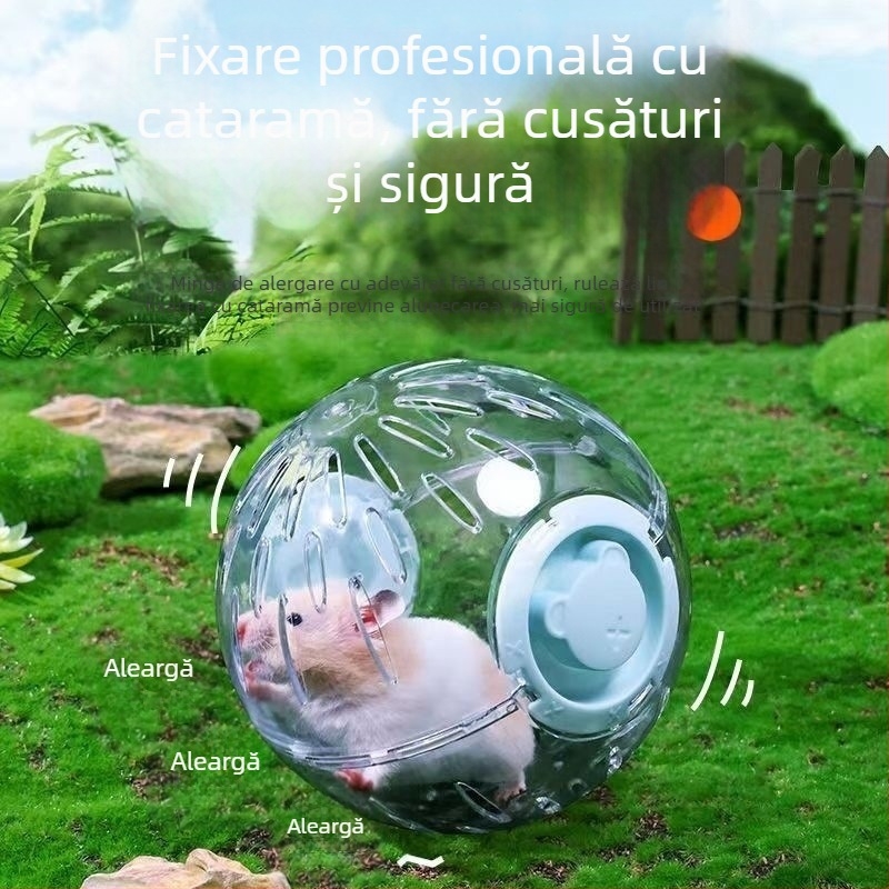 Bilă de alergare pentru hamster – exercițiu silențios, alinare împotriva plictiselii, minge mare pentru exterior