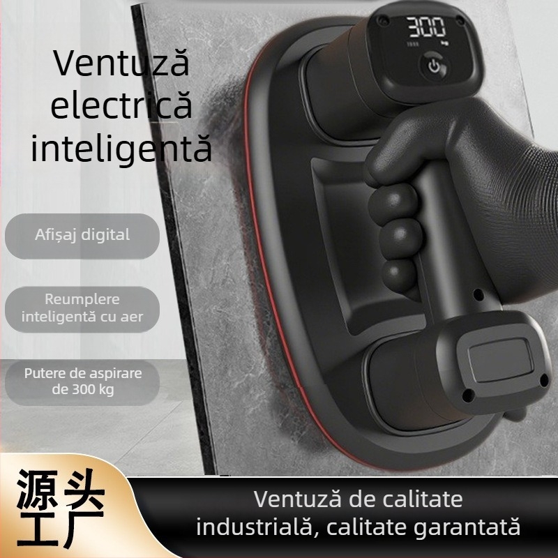 Ventuză electrică pentru sticlă, destinată ridicării obiectelor grele și manipulării plăcilor mari