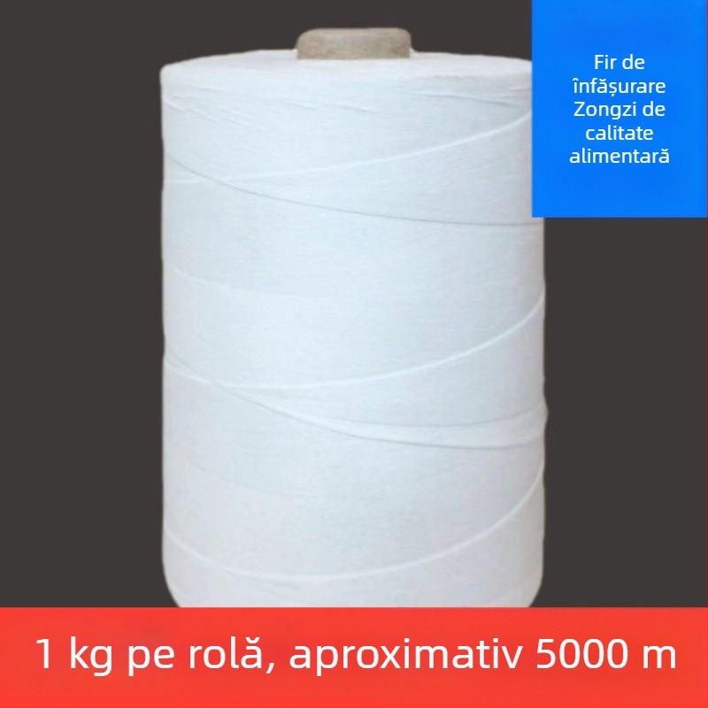 Sfoară de legat poliester cu șase fire, groasă, pentru legarea alimentelor și etichetarea pungilor.