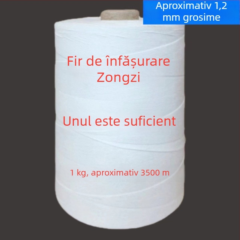 Sfoară de legat poliester cu șase fire, groasă, pentru legarea alimentelor și etichetarea pungilor.