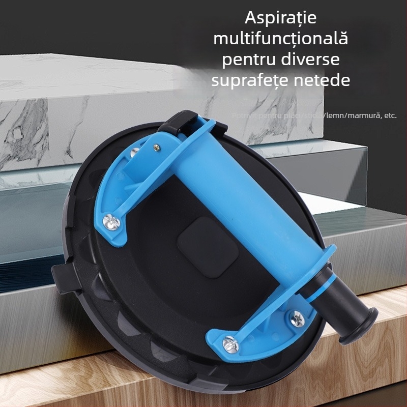 Cupe de vid manuale cu pompă de aer, industrială, cu manometru, prindere puternică, ridicator pentru plăci și sticlă