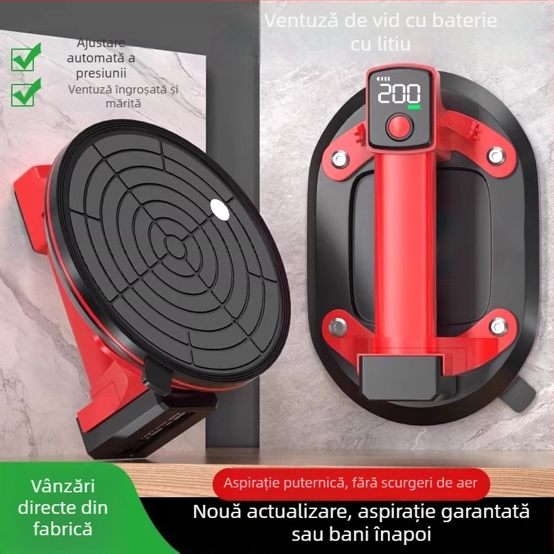 Cupă de vid electrică, instrument puternic pentru montaj plăcilor, manipulare a plăcilor mari din sticlă