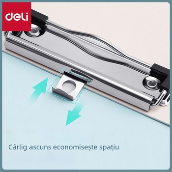 Deli 72641 Clip din plastic pentru tablă A4 – papetărie pentru elevi, birou
