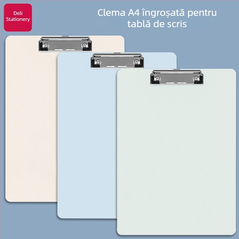 Deli 72641 Clip din plastic pentru tablă A4 – papetărie pentru elevi, birou