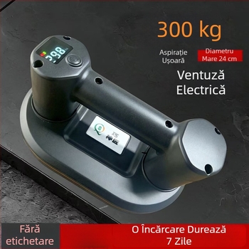 Ridicător puternic pentru plăci, cu motor dublu, afișaj digital, ventuză electrică, reumplere automată a aerului, instrument robust pentru manipularea sticlei