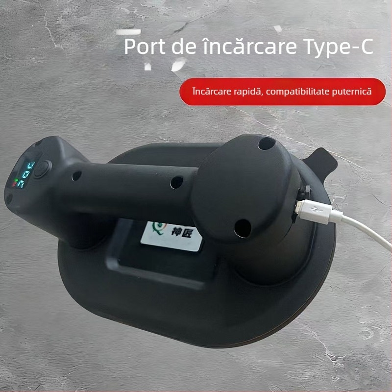 Ridicător puternic pentru plăci, cu motor dublu, afișaj digital, ventuză electrică, reumplere automată a aerului, instrument robust pentru manipularea sticlei