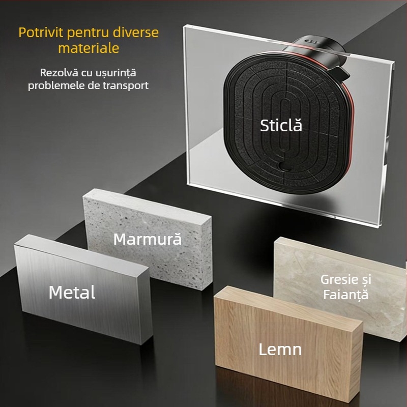 Ridicător puternic pentru plăci, cu motor dublu, afișaj digital, ventuză electrică, reumplere automată a aerului, instrument robust pentru manipularea sticlei