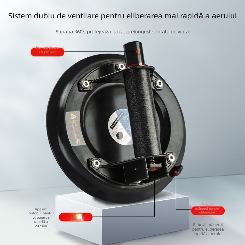 Ridicător manual cu ventuză pentru plăci și sticlă