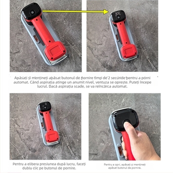 Ventuză de aspirație pentru plăci de sticlă — fixare puternică și instrument de reparare a rosturilor podei